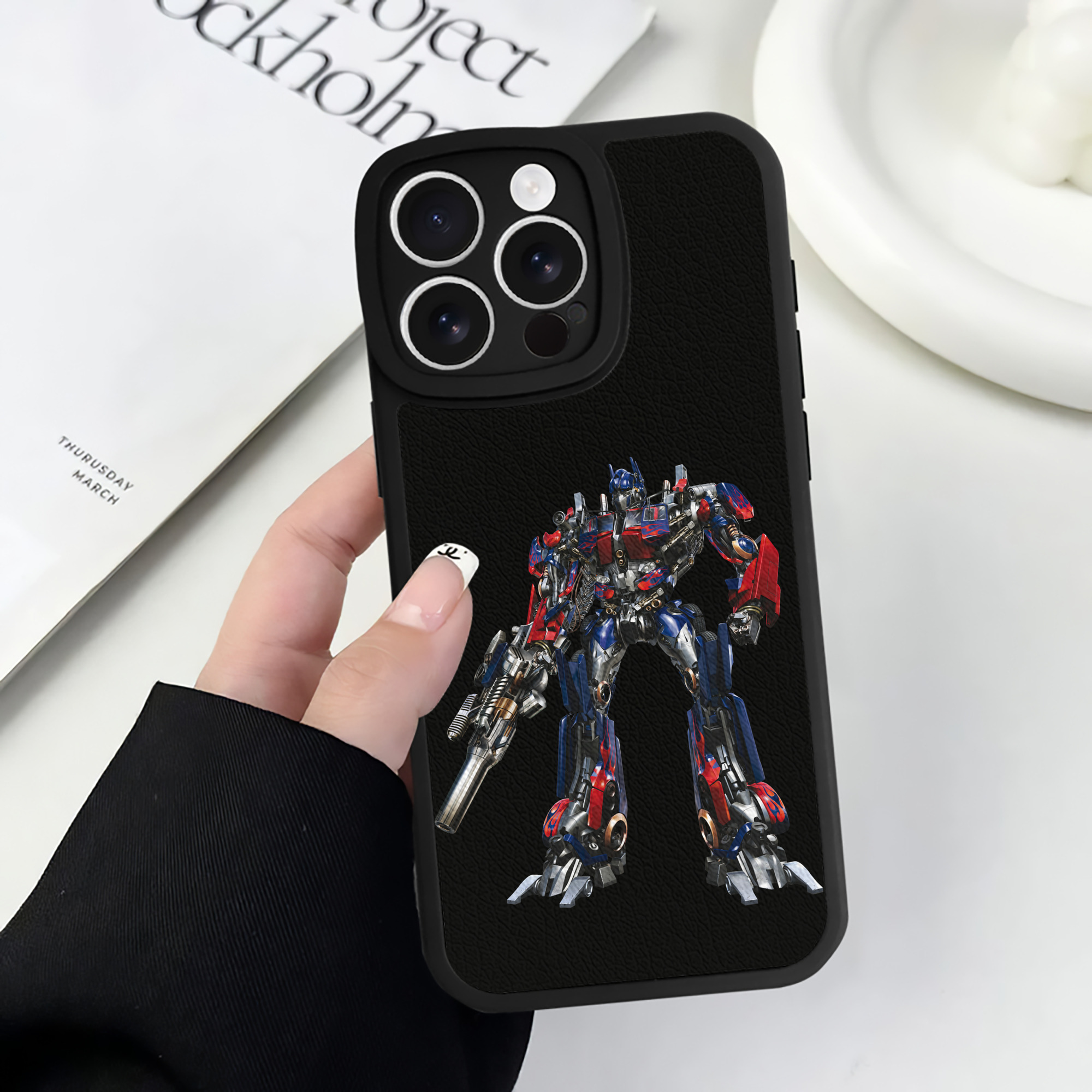 （画像用）  【iPhone 16シリーズ対応】シリコンスマホケース（レザー調） 材質：シリコン
